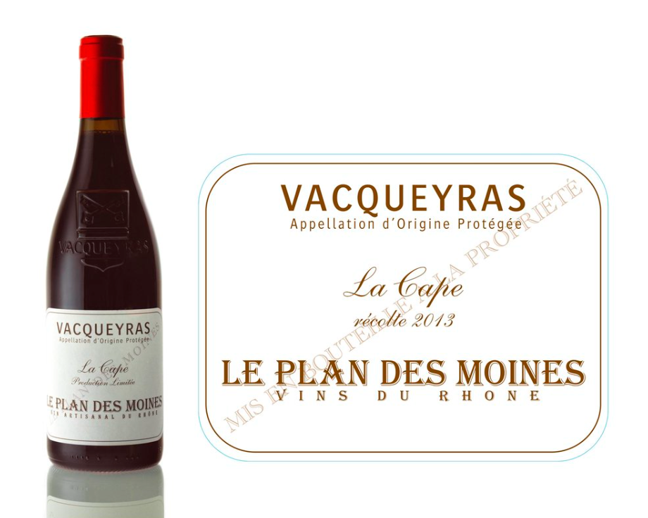 Plan des Moines Vacqueyras "la Cape"